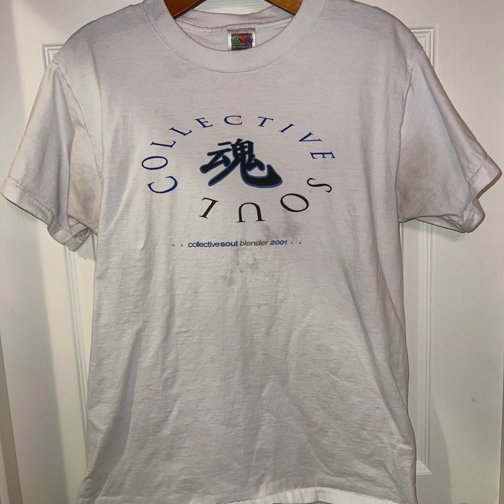 Collective Soul Vintage Y2K Band Tee Size Medium 2001 Blender Tour Rock Shirt